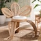 Bali & Pari Gresham Modern Bohemian Natural Rattan Leaf Accent Chair 238-13409-ZORO - alternate 8